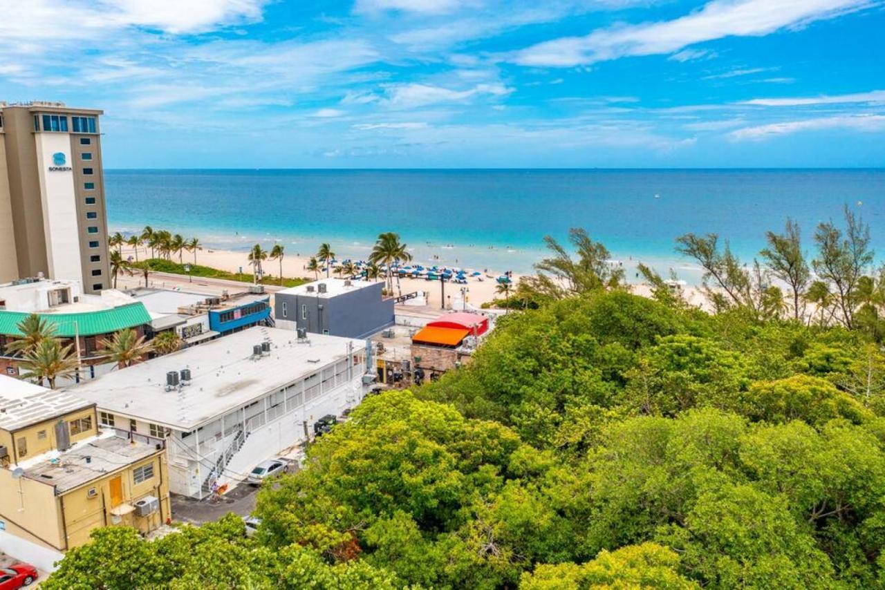 The Purple Pelican Beachfront With Ocean Balcony Unit 1 Fort Lauderdale Exteriér fotografie