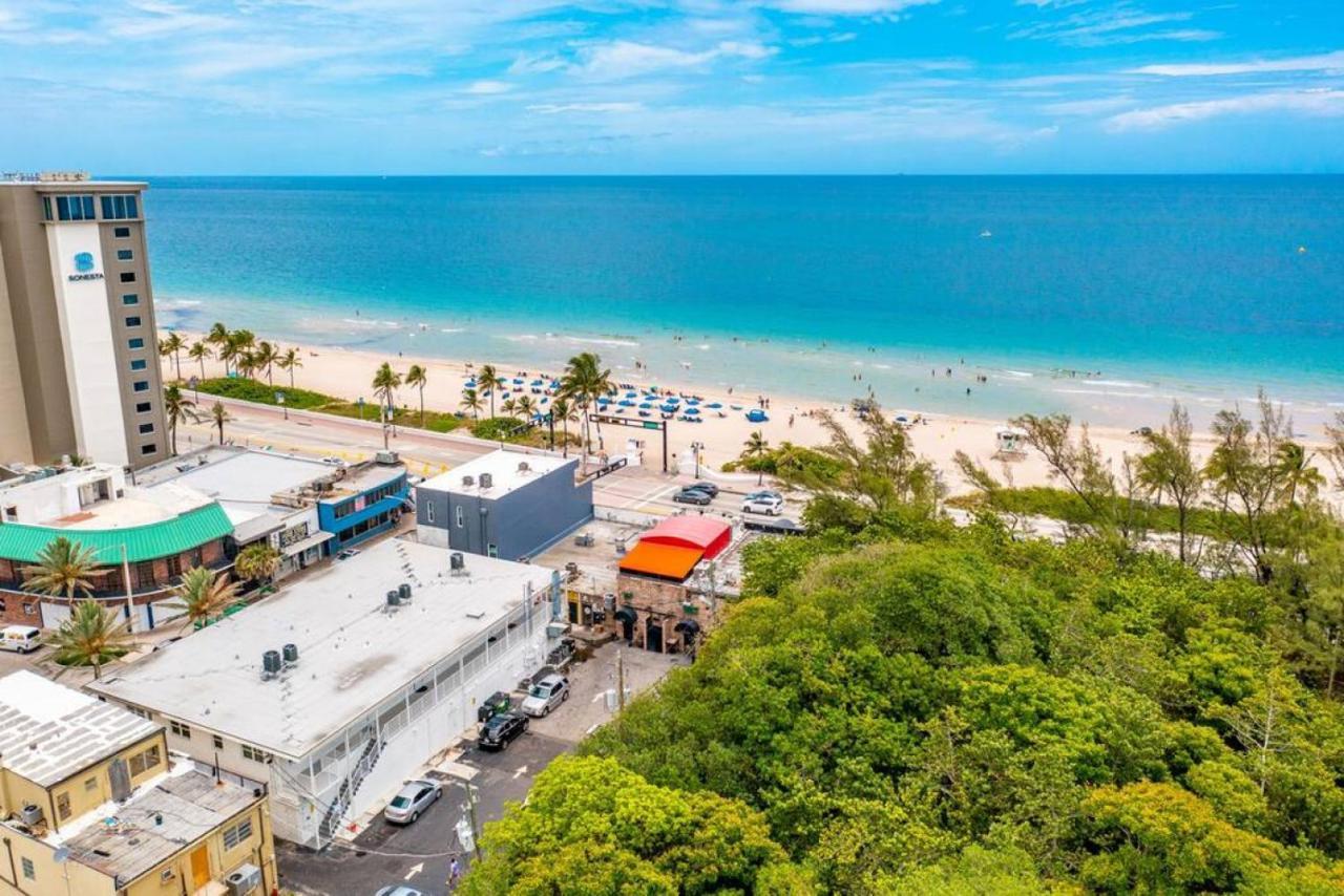 The Purple Pelican Beachfront With Ocean Balcony Unit 1 Fort Lauderdale Exteriér fotografie